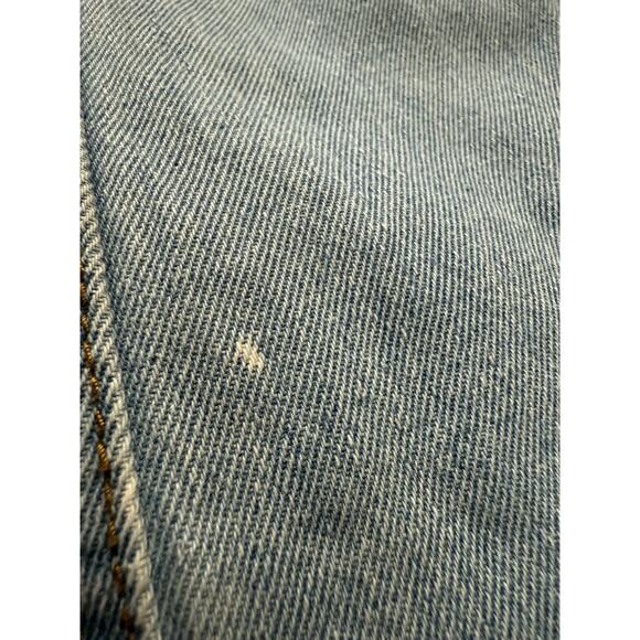 BROOKLYN CLOTH Button Down Patches Blue Denim Jean Jacket Women's Size Medium... - Picture 11 of 16